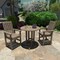 Highwood Usa Lehigh 3pc Round Counter Height Outdoor Patio Furniture Dining Set AD-CNL36-WBR - alternate 2